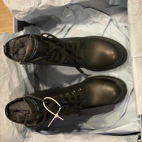 Prada Leather Ankle Boots